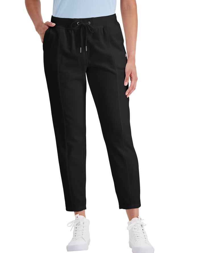 Champion Campus French Terry Black Sweatpants Womens - South Africa YGJWXQ049